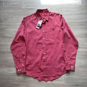 NBA Bulls Collard Long sleeve Button Shirt